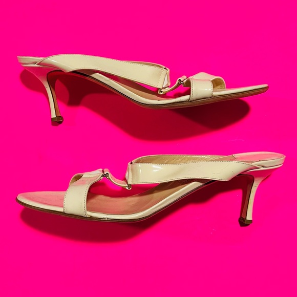 Jimmy Choo London Women’s Beautiful Slip On Stiletto White Heels Size 42 - Picture 4 of 7